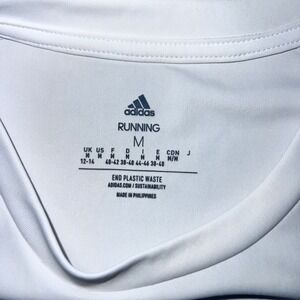 Adidas Running Aeroready TShirt White‎ Men's Size M Short Sleeve Athletic